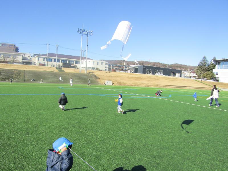2026年1月・・・会瀬スポーツ広場にて凧あげ！